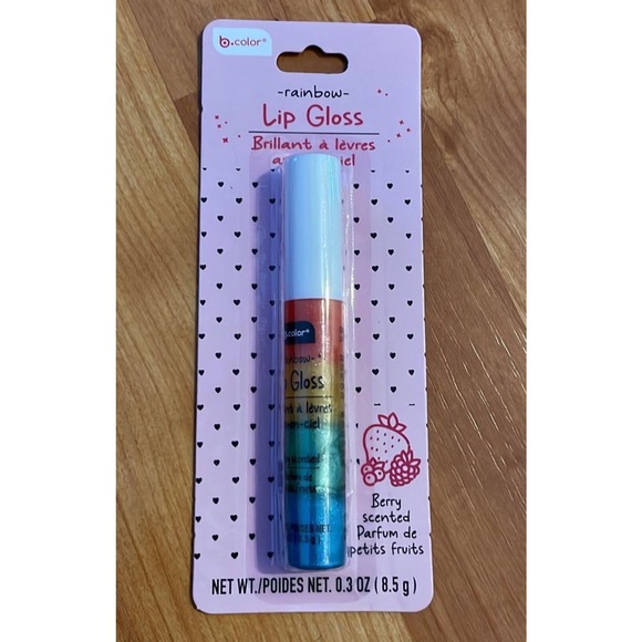 New/sealed B•Color Rainbow Lip Gloss Berry‎ Scented - Picture 1 of 2